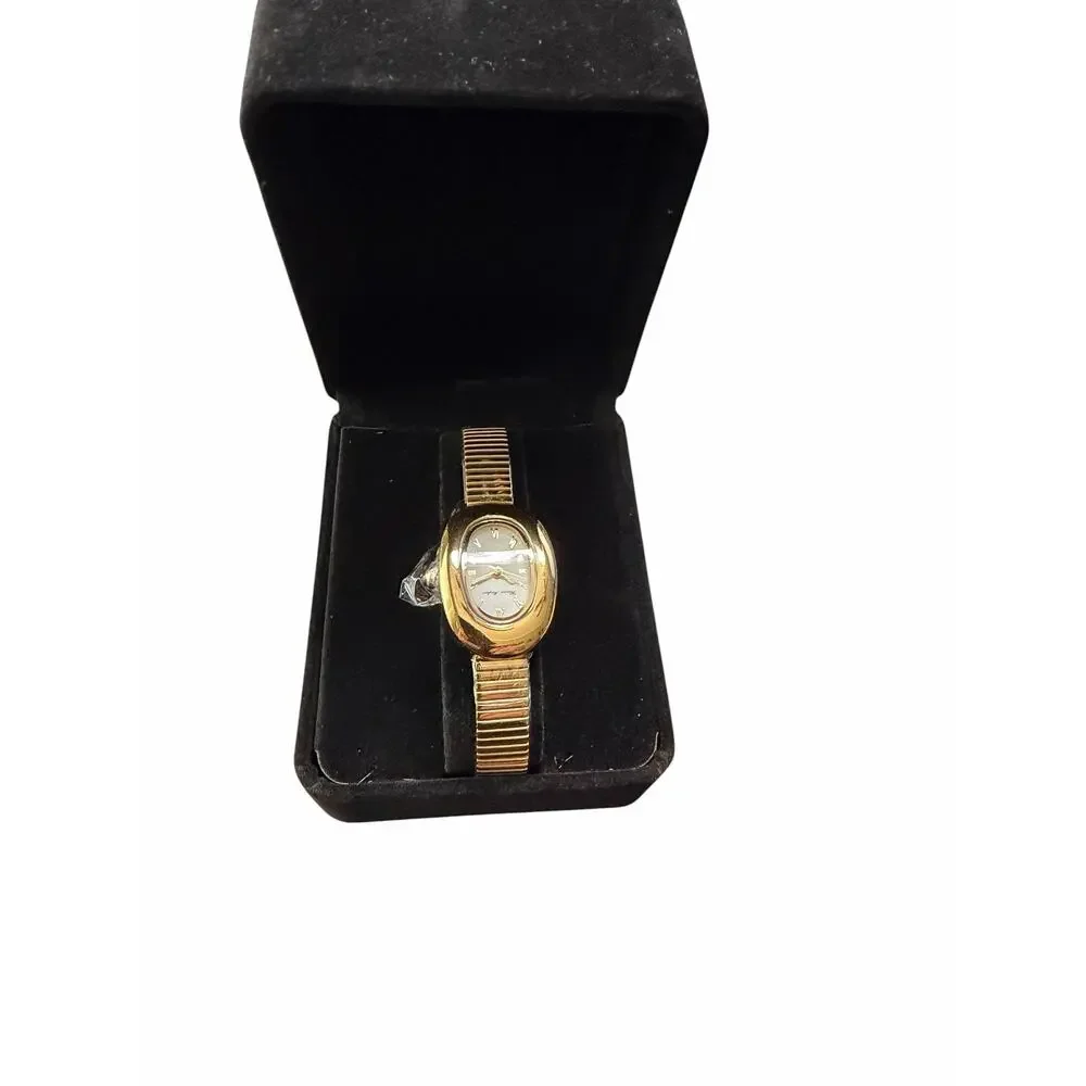NWOT Heaven Mayhem Gold Tone Oval Watch
